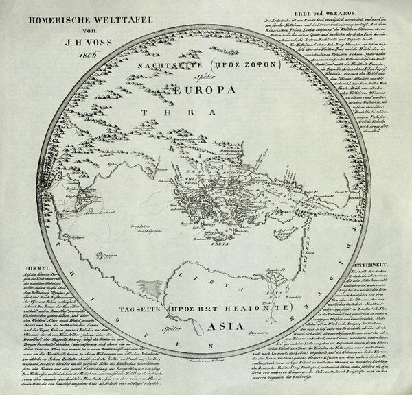 Johann Heinrich Voß, Homerische Welttafel, 1806, ELB