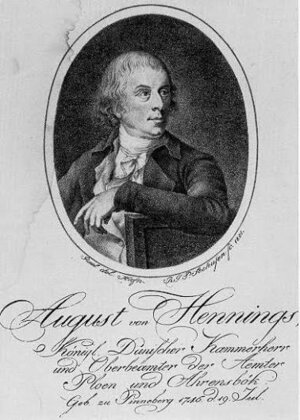 Bild vergr&ouml;&szlig;ern: August von Hennings um 1801 (Quelle: Detlev Kraack)