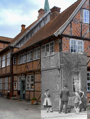 Bild vergr&ouml;&szlig;ern: Damals war alles...anders, Ostholstein-Museum Eutin, Foto neu Alexander Steenbeck, Fotomontage Fabian Schwarze